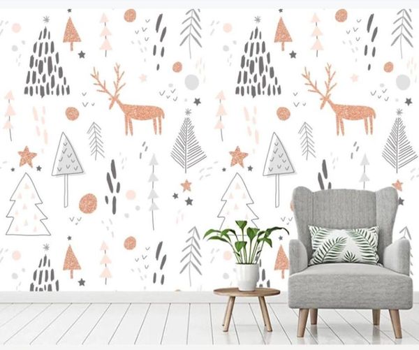 wallpapers xue su custom large murals / hand-painted children's room elk trees background wall
wallpapers xue su custom large murals / hand-painted children's room elk trees background wall