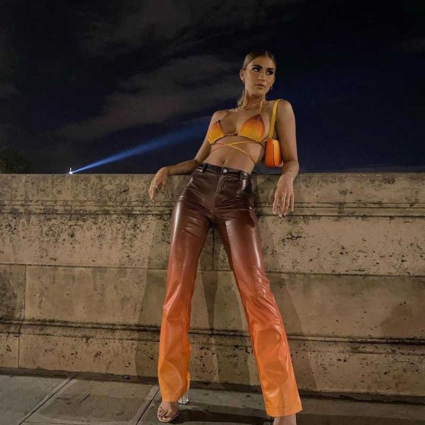 women's pants & capris plutonium gradient color autumn women's leather pants loose streetwear harajuku aesthetic high-waisted xqbw, Black;white
women's pants & capris plutonium gradient color autumn women's leather pants loose streetwear harajuku aesthetic high-waisted xqbw, Black;white