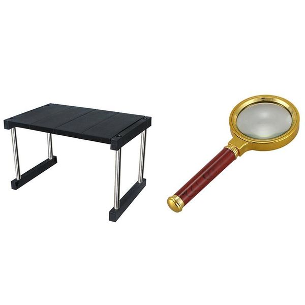 60mm diameter 4x optical lens rosewood handle magnifying glass & kitchen cabinet counter shelf storage organization
60mm diameter 4x optical lens rosewood handle magnifying glass & kitchen cabinet counter shelf storage organization