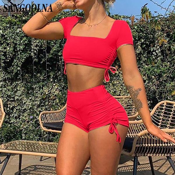 summer womens solid vest sports fitness set elastic cropped +short pants ladies white pink red woman clothes women's tracksuits, Gray
summer womens solid vest sports fitness set elastic cropped +short pants ladies white pink red woman clothes women's tracksuits, Gray