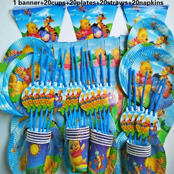 packaging dinner service 20 people cartoon the pooh tableware set children happy birthday kids baby boy shower party supplies decoration
packaging dinner service 20 people cartoon the pooh tableware set children happy birthday kids baby boy shower party supplies decoration