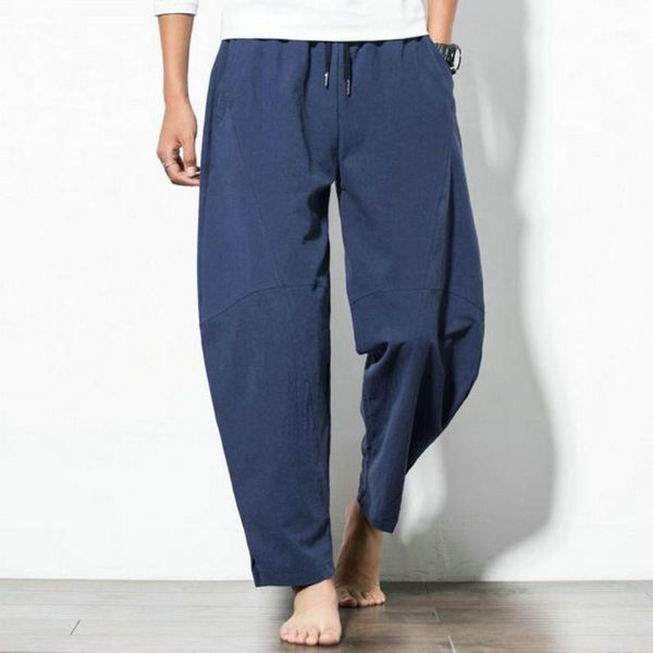 men's pants cotton linen loose male summer casual solid color trousers plus size m-4xl men straight-legs, Black
men's pants cotton linen loose male summer casual solid color trousers plus size m-4xl men straight-legs, Black