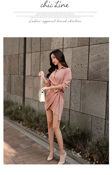 women's knits & tees v-neck sashes casual full sleeve shirt pink office work mini vestidos 1236, White
women's knits & tees v-neck sashes casual full sleeve shirt pink office work mini vestidos 1236, White