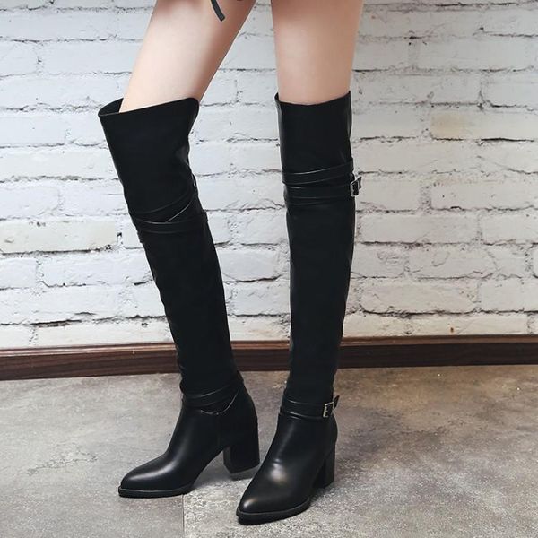 boots big size 9 10 11-17 thigh high knee over the women ladies buckle is above, Black
boots big size 9 10 11-17 thigh high knee over the women ladies buckle is above, Black