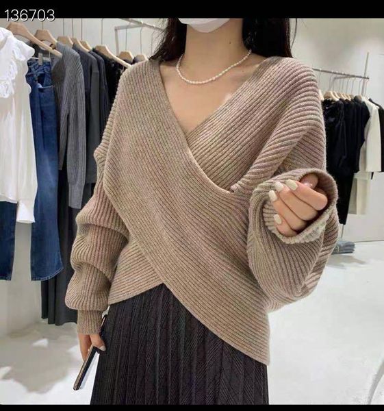 women's sweaters rk728 fashion 2021 runway luxury european design party style clothing, White;black
women's sweaters rk728 fashion 2021 runway luxury european design party style clothing, White;black