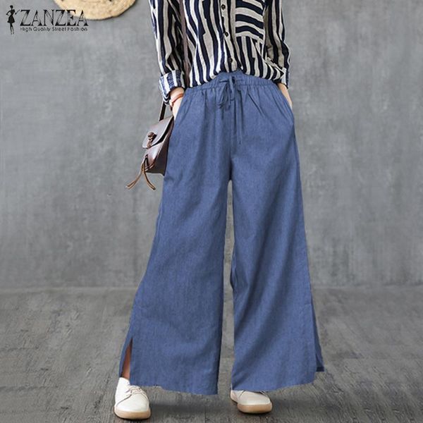 women's pants & capris zanzea women cotton linen long trousers wide leg 2021 fashion ladies casual pockets solid bottoms streetwear pan, Black;white
women's pants & capris zanzea women cotton linen long trousers wide leg 2021 fashion ladies casual pockets solid bottoms streetwear pan, Black;white