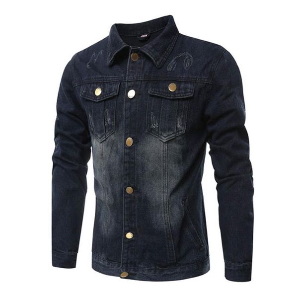 men's jackets spring and summer clothing handsome casual denim jacket fashion cool british style men, Black;brown
men's jackets spring and summer clothing handsome casual denim jacket fashion cool british style men, Black;brown