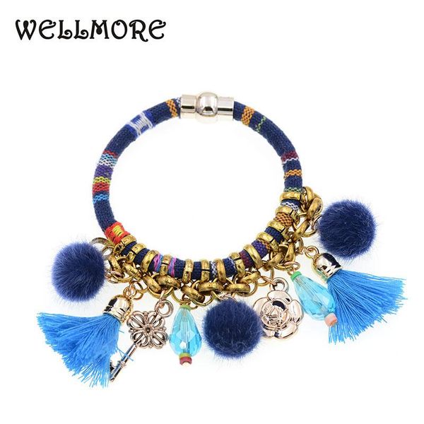 charm bracelets wellmore boho style plush ball, crystal, bohemian bracelets&bangles for women gift fashion jewelry wholesale, Golden;silver
charm bracelets wellmore boho style plush ball, crystal, bohemian bracelets&bangles for women gift fashion jewelry wholesale, Golden;silver