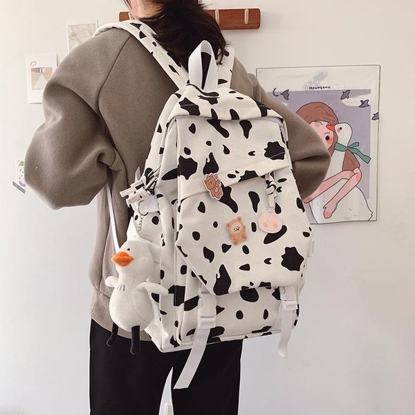 backpack cow zebra pattern cute school bag female college students simple large capacity men's travel casual backpacks
backpack cow zebra pattern cute school bag female college students simple large capacity men's travel casual backpacks