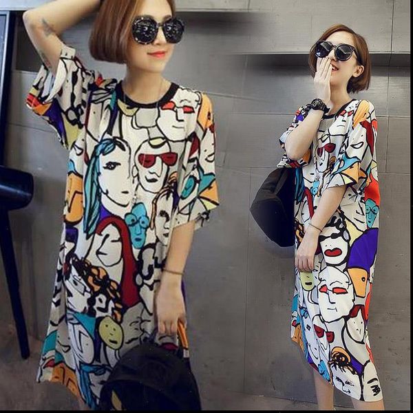 one pieces pajama printed o womens dresses neck short sleeve loose sleep dress for summer fs99 good quality woman clothes, Black;gray
one pieces pajama printed o womens dresses neck short sleeve loose sleep dress for summer fs99 good quality woman clothes, Black;gray