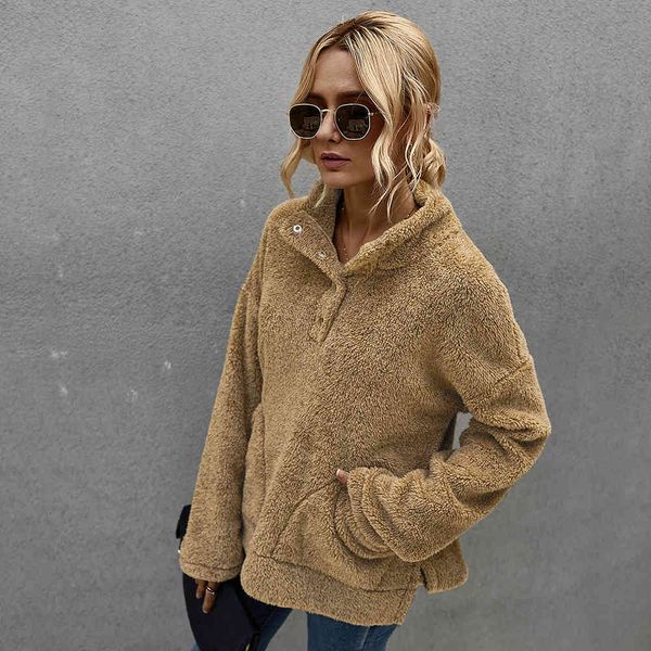 hoodies solid turn down collar casual pullovers long sleeve pockets fleece warm sweater winter new fashion women blouse, Black
hoodies solid turn down collar casual pullovers long sleeve pockets fleece warm sweater winter new fashion women blouse, Black