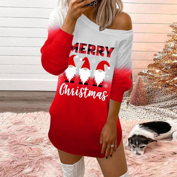 casual dresses merry christmas prints women's o-neck off-shoulder long sleeves dress woman elegant for women vestidos, Black;gray
casual dresses merry christmas prints women's o-neck off-shoulder long sleeves dress woman elegant for women vestidos, Black;gray