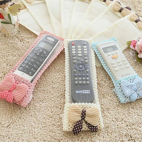 storage bags 1pc bowknot tv remote control case air condition cover textile protective bag protector holder 3 colors
storage bags 1pc bowknot tv remote control case air condition cover textile protective bag protector holder 3 colors