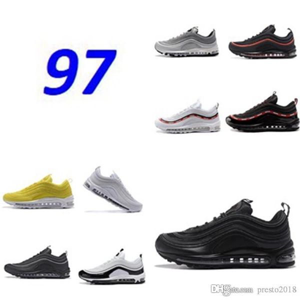 97 boots mens running shoes white ice black bullet sean men women air cushion sports sneakers trainers 36-45
97 boots mens running shoes white ice black bullet sean men women air cushion sports sneakers trainers 36-45