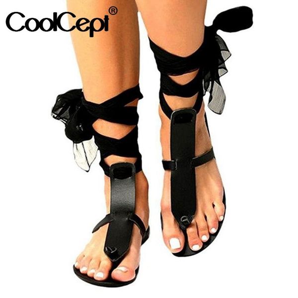 coolcept size 35-43 women flats sandals ankle strap beach shose summer vacation fashion bowknot daily footwear, Black
coolcept size 35-43 women flats sandals ankle strap beach shose summer vacation fashion bowknot daily footwear, Black