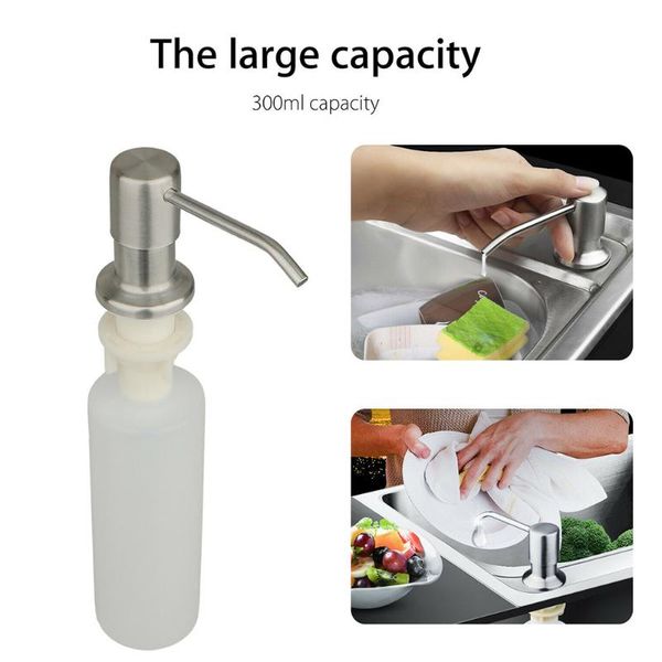 stainless steel 300ml soap dispenser kitchen sink bathroom hand liquid pumps bottle dc120 outdoor gadgets
stainless steel 300ml soap dispenser kitchen sink bathroom hand liquid pumps bottle dc120 outdoor gadgets
