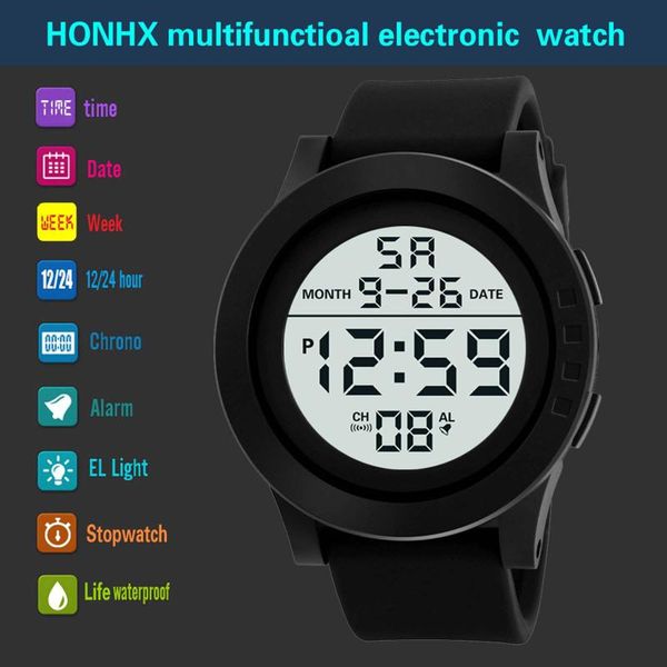 wristwatches men led digital display sports electronic watch minimalist multi-functional outdoor big screen chronograph wristwatch relógio, Slivery;brown
wristwatches men led digital display sports electronic watch minimalist multi-functional outdoor big screen chronograph wristwatch relógio, Slivery;brown