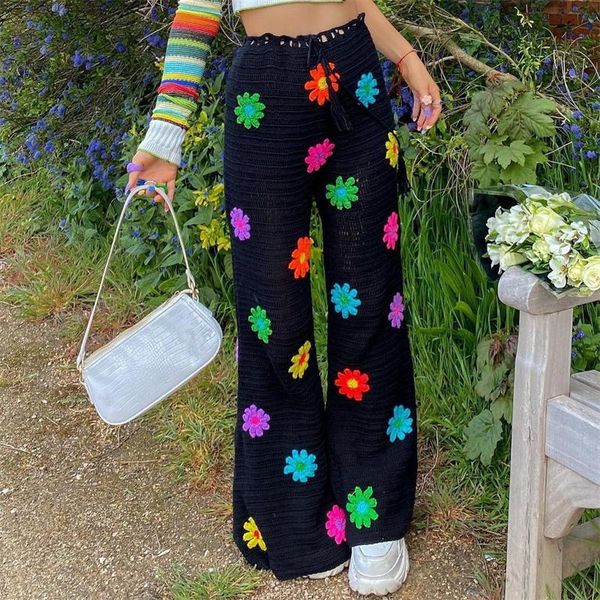 women's leggings thorn tree see through flared leg pants women high waist 2021 summer floral knitted crochet beach holiday long trouser, Black
women's leggings thorn tree see through flared leg pants women high waist 2021 summer floral knitted crochet beach holiday long trouser, Black