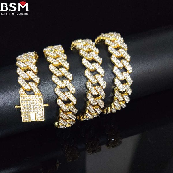 chain 12mm bar diamond mini cuba men's gold plated full diamond alloy hip hop, Silver
chain 12mm bar diamond mini cuba men's gold plated full diamond alloy hip hop, Silver