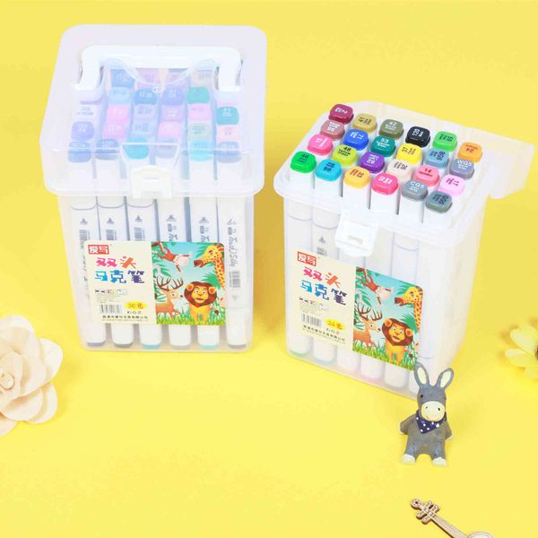 painting pens double head alcohol oil color marker box children's art painting brush, Black;red
painting pens double head alcohol oil color marker box children's art painting brush, Black;red