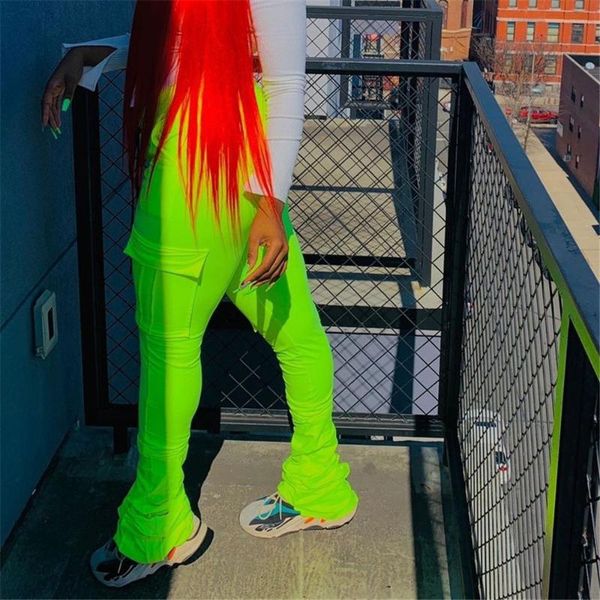 women's pants & capris women stacked flared ruched foot neon green pink party club trousers side large pockets sweatpants ladies street, Black;white
women's pants & capris women stacked flared ruched foot neon green pink party club trousers side large pockets sweatpants ladies street, Black;white