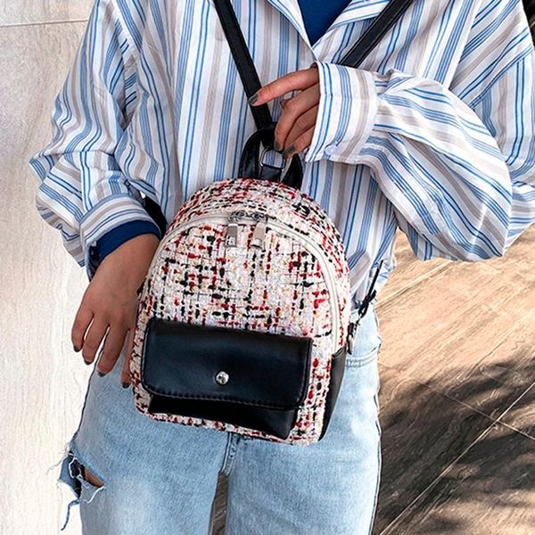 woman back pack fashion women's outdoor simple zipper contrast color wool mini backpack travel bag for teens muchila feminina style
woman back pack fashion women's outdoor simple zipper contrast color wool mini backpack travel bag for teens muchila feminina style