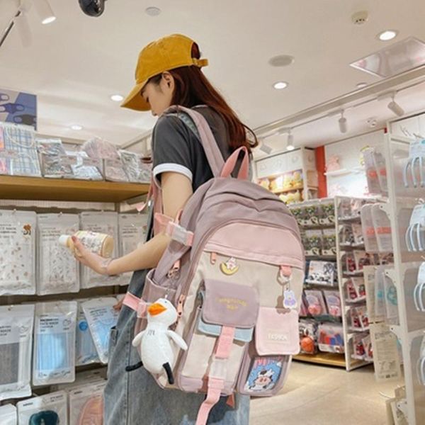backpack waterproof nylon lady school bag girl travel lapstorage children casual solid color women men college rucksack
backpack waterproof nylon lady school bag girl travel lapstorage children casual solid color women men college rucksack