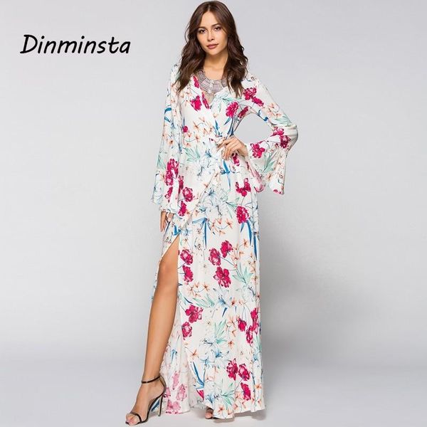 casual dresses dinminsta spring women bohemian high slit long female boho floral frocks plus size beach party floor length maxi dress, Black;gray
casual dresses dinminsta spring women bohemian high slit long female boho floral frocks plus size beach party floor length maxi dress, Black;gray