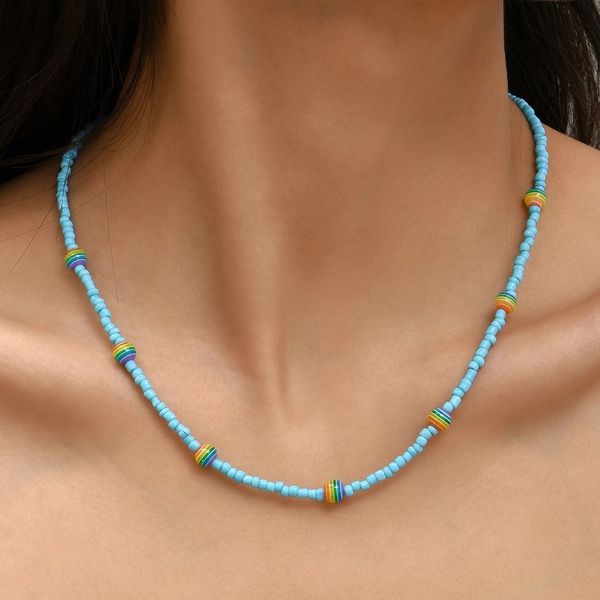 2021 blue color beads handmade bohemian choker necklace fashion women party werdding chocker, Golden;silver
2021 blue color beads handmade bohemian choker necklace fashion women party werdding chocker, Golden;silver