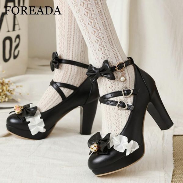 dress shoes foreada ankle strap lolita platform thick high heel pumps round toe heart buckle bow female footwear autumn beige 33-46, Black
dress shoes foreada ankle strap lolita platform thick high heel pumps round toe heart buckle bow female footwear autumn beige 33-46, Black