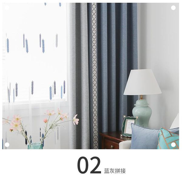 custom curtains simplicity modern nordic splicing blue grey cotton window lace blackout curtain livingroom tulle m1050 & drapes
custom curtains simplicity modern nordic splicing blue grey cotton window lace blackout curtain livingroom tulle m1050 & drapes
