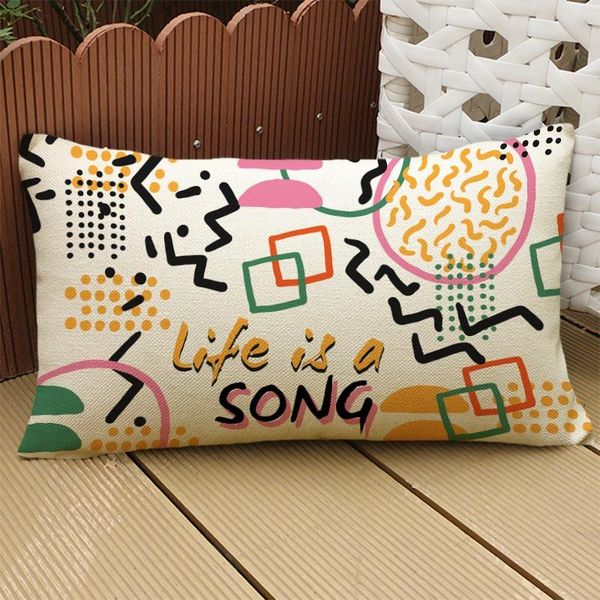 cushion/decorative pillow memphis decor style geometry pattern long waist case home sofa car decorative rectangle cushion cover 30x50cm
cushion/decorative pillow memphis decor style geometry pattern long waist case home sofa car decorative rectangle cushion cover 30x50cm