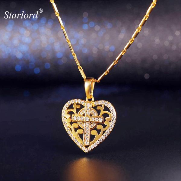 pendant necklaces heart crystal cross necklace for women/teen girls gold/ silver cubic zirconia dainty charm gift her p2432
pendant necklaces heart crystal cross necklace for women/teen girls gold/ silver cubic zirconia dainty charm gift her p2432