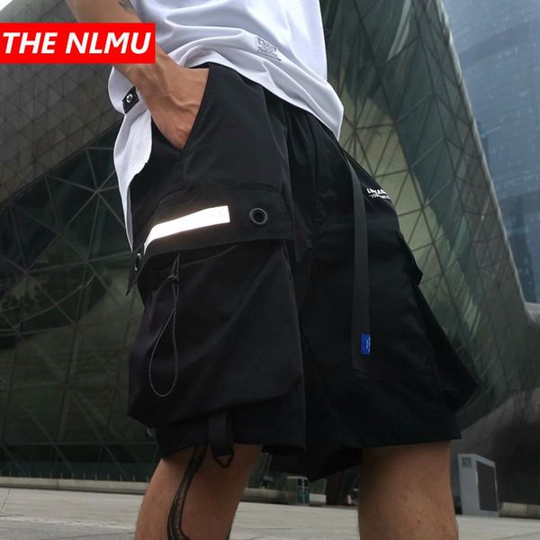men hip hop cargo shorts joggers streetwear 2021 summer harajuku reflective pockets black tatical short pant wq557 men's, White;black
men hip hop cargo shorts joggers streetwear 2021 summer harajuku reflective pockets black tatical short pant wq557 men's, White;black