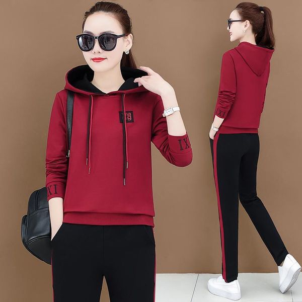 autumn sports suits for women two piece set clothes pants 2 2021 lounge wear korean fashion fall hoodies trendy women's, White
autumn sports suits for women two piece set clothes pants 2 2021 lounge wear korean fashion fall hoodies trendy women's, White