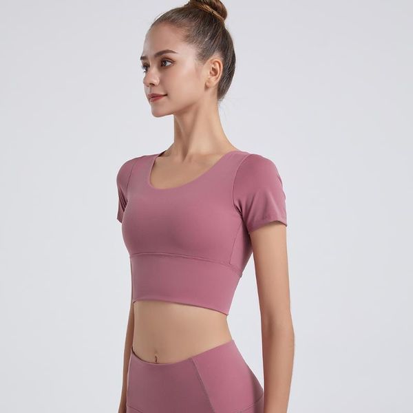 fashion style short t-shirts gym yoga bra fitness women running sports crop elegant workout wear outfits, White;red
fashion style short t-shirts gym yoga bra fitness women running sports crop elegant workout wear outfits, White;red