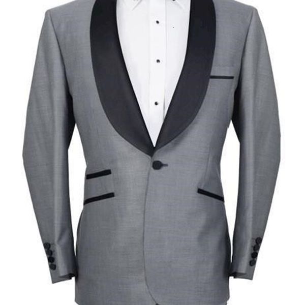 men's suits & blazers more recent gray design shawl collar a male suit button men two pieces (jacket pants) 96t0, White;black
men's suits & blazers more recent gray design shawl collar a male suit button men two pieces (jacket pants) 96t0, White;black