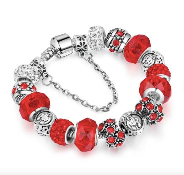 charm bracelets 2021 customize design galss bead with safety chain heart key charms women bracelet bangles fine jewelry accessories, Golden;silver
charm bracelets 2021 customize design galss bead with safety chain heart key charms women bracelet bangles fine jewelry accessories, Golden;silver