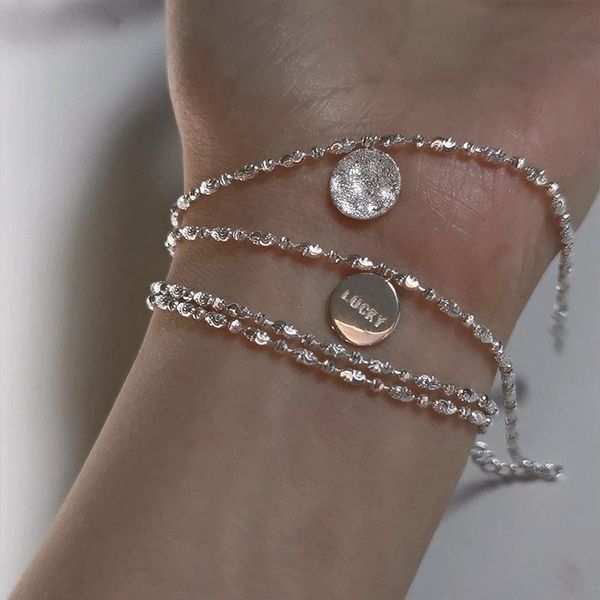link, chain simple lucky letter coin bracelet for women 2021 design fashion jewelry temperament adjustable bracelets wholesale, Black
link, chain simple lucky letter coin bracelet for women 2021 design fashion jewelry temperament adjustable bracelets wholesale, Black