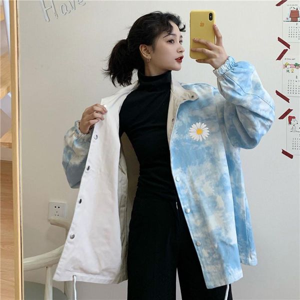 women's jackets wearable jacket on both sides denim women europe and america streetwear hip hop basic lover's jeans coat casual ou, Black;brown
women's jackets wearable jacket on both sides denim women europe and america streetwear hip hop basic lover's jeans coat casual ou, Black;brown
