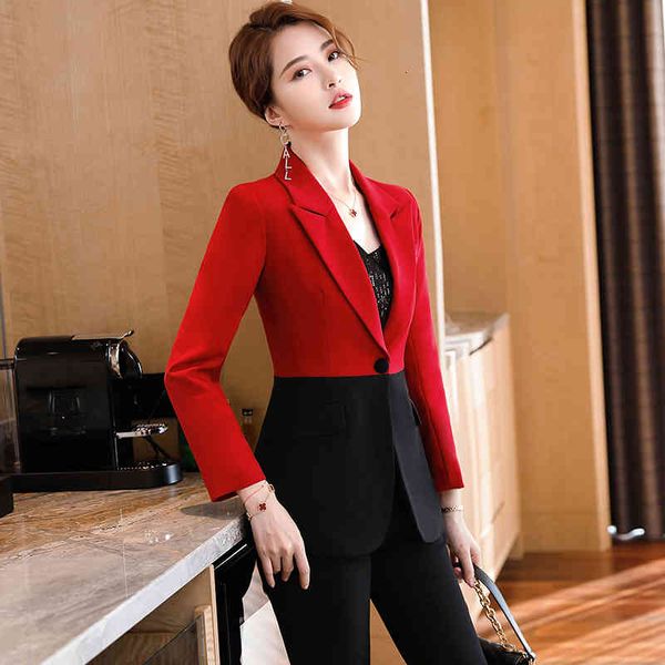 women's two piece pants novelty red formal women business suits with and jackets coat ol styles professional office ladies blazers trou, White
women's two piece pants novelty red formal women business suits with and jackets coat ol styles professional office ladies blazers trou, White