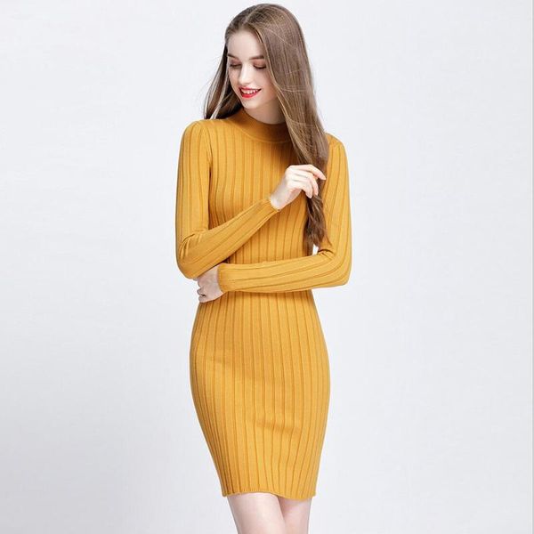 casual dresses 2021 slim female autumn winter midi sweater dress women bodycon long sleeve robe solid basic knitted balck, Black;gray
casual dresses 2021 slim female autumn winter midi sweater dress women bodycon long sleeve robe solid basic knitted balck, Black;gray