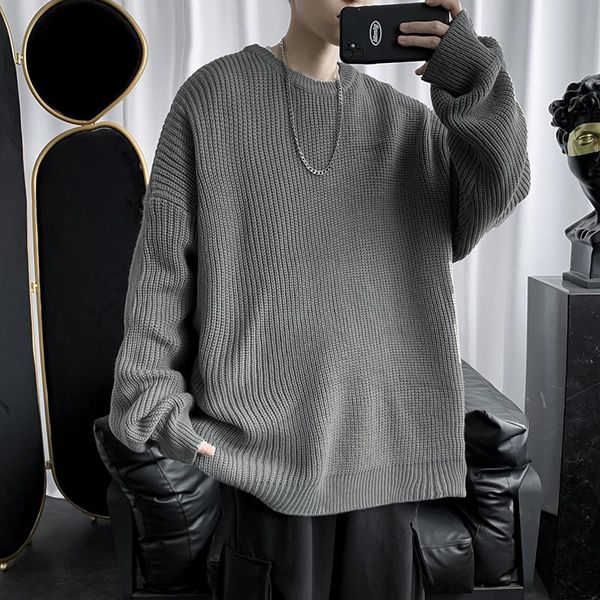 men's sweaters pullover men o-neck solid ribbed fashion bf couples teens high street outwear retro baggy knitted korean style, White;black
men's sweaters pullover men o-neck solid ribbed fashion bf couples teens high street outwear retro baggy knitted korean style, White;black