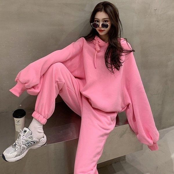autumn and winter 2021 long sleeve hooded sweater loose casual pants two piece fashion suit for women women's, White
autumn and winter 2021 long sleeve hooded sweater loose casual pants two piece fashion suit for women women's, White