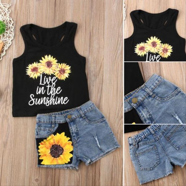 sunflower toddler baby girl set clothes sleeveless letter vest tank short pants summer outfits, White
sunflower toddler baby girl set clothes sleeveless letter vest tank short pants summer outfits, White