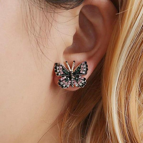 crystal sweet butterfly earrings temperament earing creative stud for women fresh earings jewelry kolczyki, Golden;silver
crystal sweet butterfly earrings temperament earing creative stud for women fresh earings jewelry kolczyki, Golden;silver