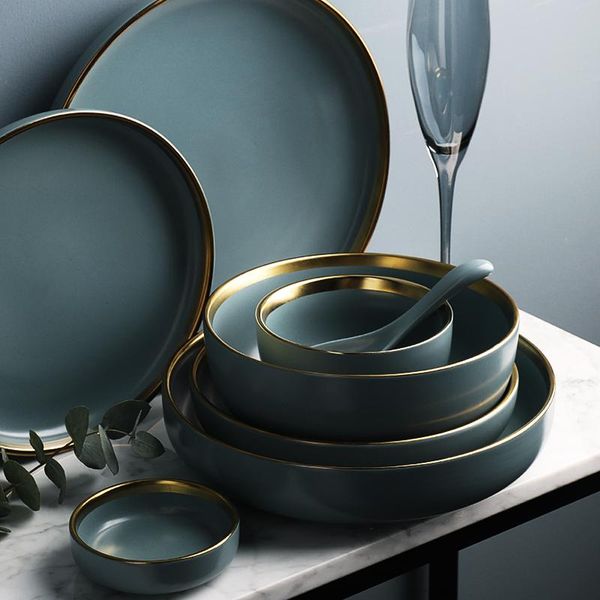 dishes & plates kinglang blue golden ceramic household sauce rice bowls soup noodles dinner plate steak western tableware
dishes & plates kinglang blue golden ceramic household sauce rice bowls soup noodles dinner plate steak western tableware