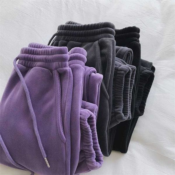 pants women sportswear women winter thick pants fleece warm female casual loose long harem trousers high waist woman pants 211112, Black;white
pants women sportswear women winter thick pants fleece warm female casual loose long harem trousers high waist woman pants 211112, Black;white