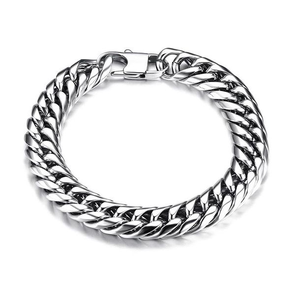 charm bracelets trendy cuban chain men with retro tone titanium steel punk width thick link male wrist luxury jewelry wholesale, Golden;silver
charm bracelets trendy cuban chain men with retro tone titanium steel punk width thick link male wrist luxury jewelry wholesale, Golden;silver