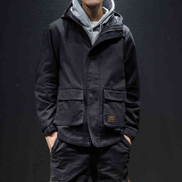 men's jackets japan style autumn loose plus size casual hooded windbreaker jacket long sleeve multi pockets coats 5xl-m hpzi, Black;brown
men's jackets japan style autumn loose plus size casual hooded windbreaker jacket long sleeve multi pockets coats 5xl-m hpzi, Black;brown